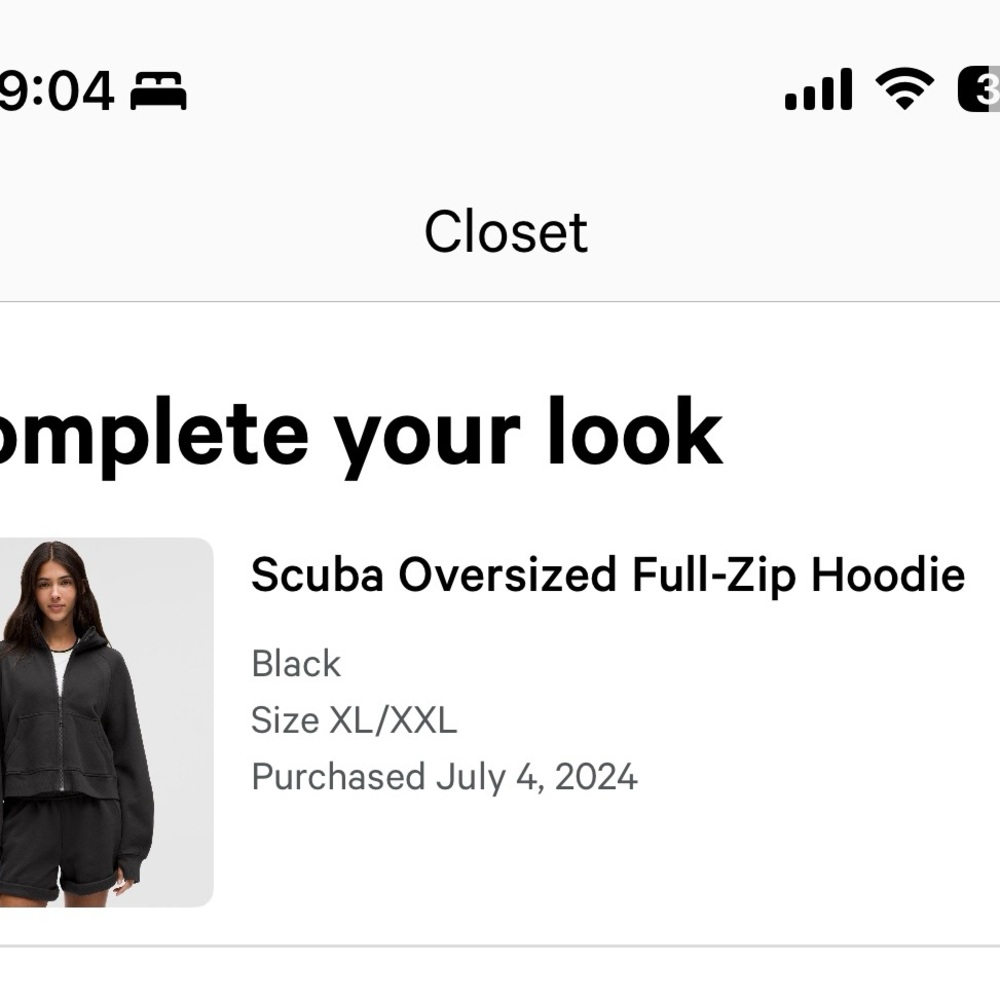 Black Lululemon Scuba Oversized Full-Zip Hoodie